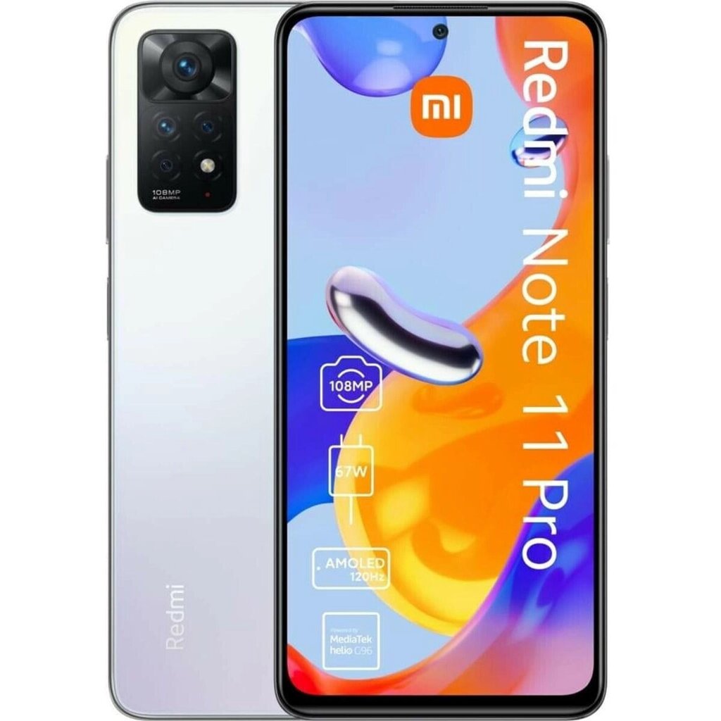 Смартфони Xiaomi Redmi Note 11 Pro, білі, 64 ГБ, 6,67 дюйма, 6 ГБ оперативної пам'яті від компанії Euromarka - фото 1