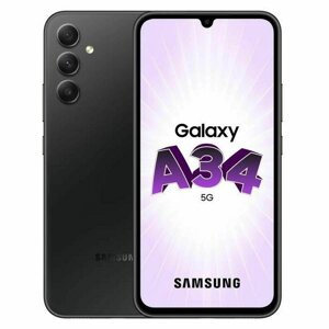 Смартфони Samsung A34 5G чорний сірий 6 ГБ оперативної пам'яті 128 ГБ