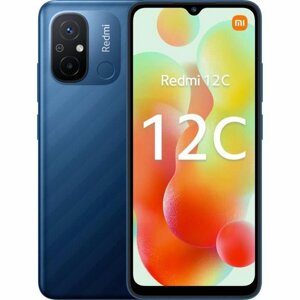 Смартфони Xiaomi 12C 6,7 дюйма Octa Core Mediatek Helio G85 3 ГБ оперативної пам'яті 64 ГБ синій червоний