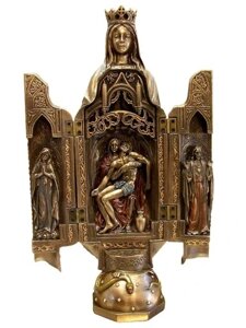 Спасибі Triptych Maria Virgin's Серце Ісуса V Статуетка Бренд Європи