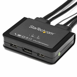 Startech Sv211Dpua4K 4K Ultra HD USB Displayport KVM-перемикач 1,2 м