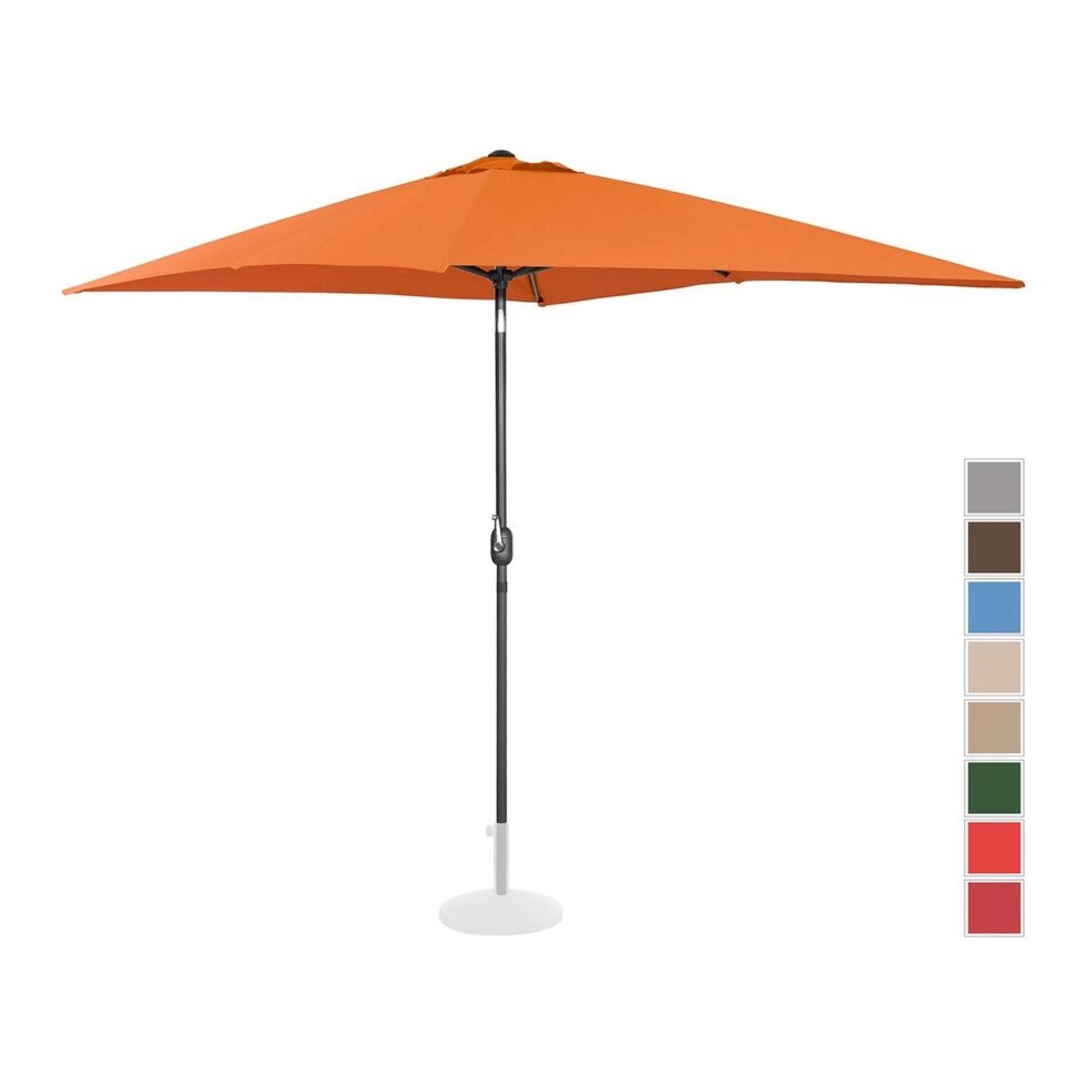 Стоячий садовий парасолька - 200 x 300 см - нахилений - помаранчевий Uniprodo (-) від компанії Euromarka - фото 1