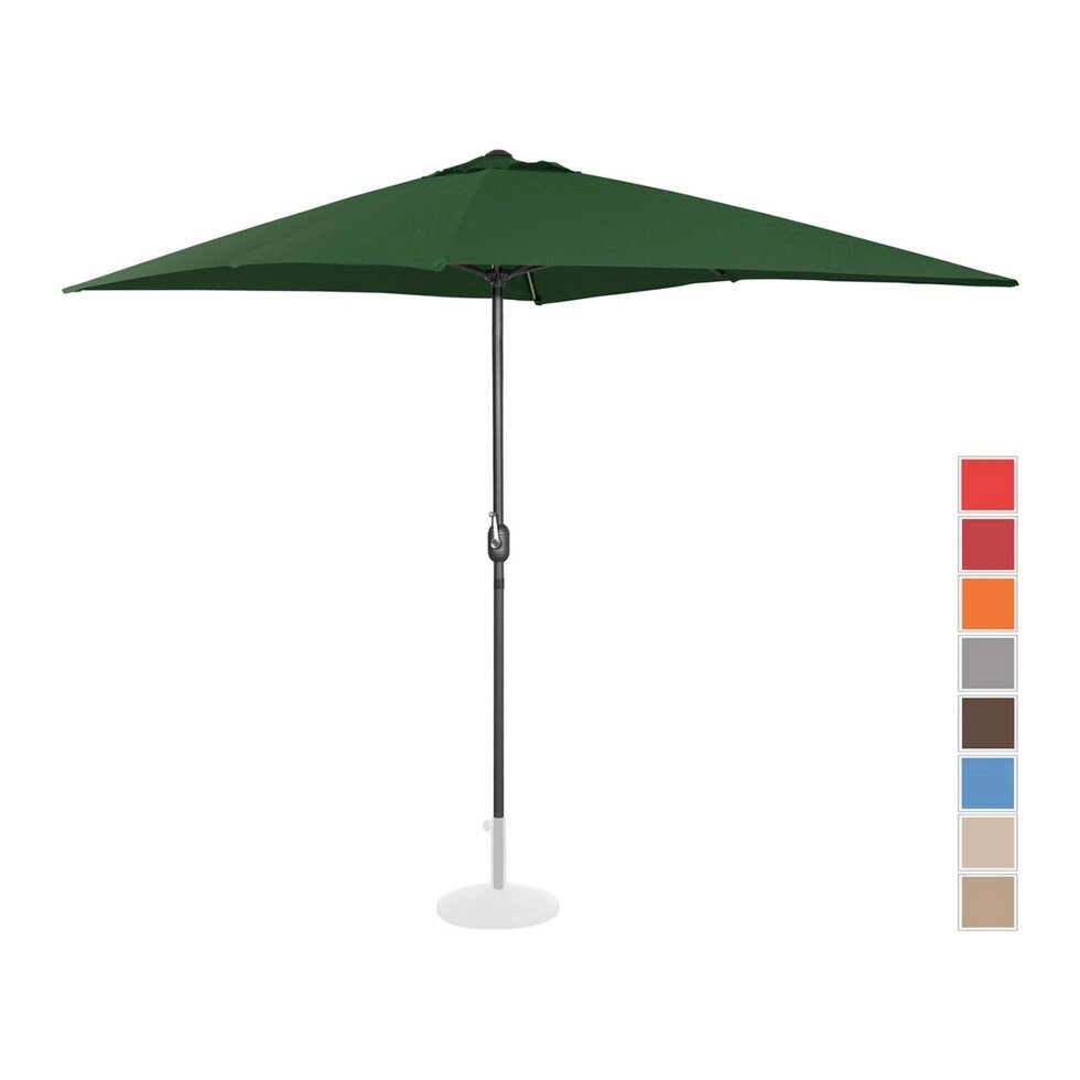Стоячий садовий парасолька - 200 x 300 см - зелений Uniprodo (-)}} від компанії Euromarka - фото 1