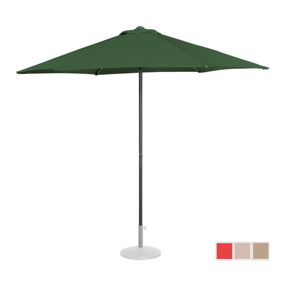 Стоячий садовий парасолька - Ø270 см - зелений Uniprodo (-)}} від компанії Euromarka - фото 1