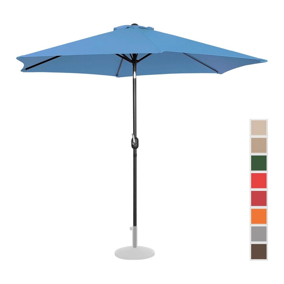 Стоячий садовий парасолька - Ø300 см - синій Uniprodo (-)}}}} від компанії Euromarka - фото 1