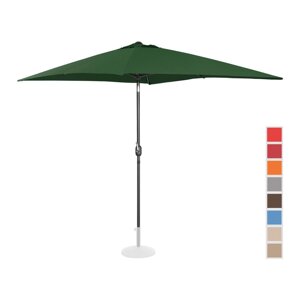 Стоячий садовий парасолька - 200 x 300 см - нахилений - зелений Uniprodo (