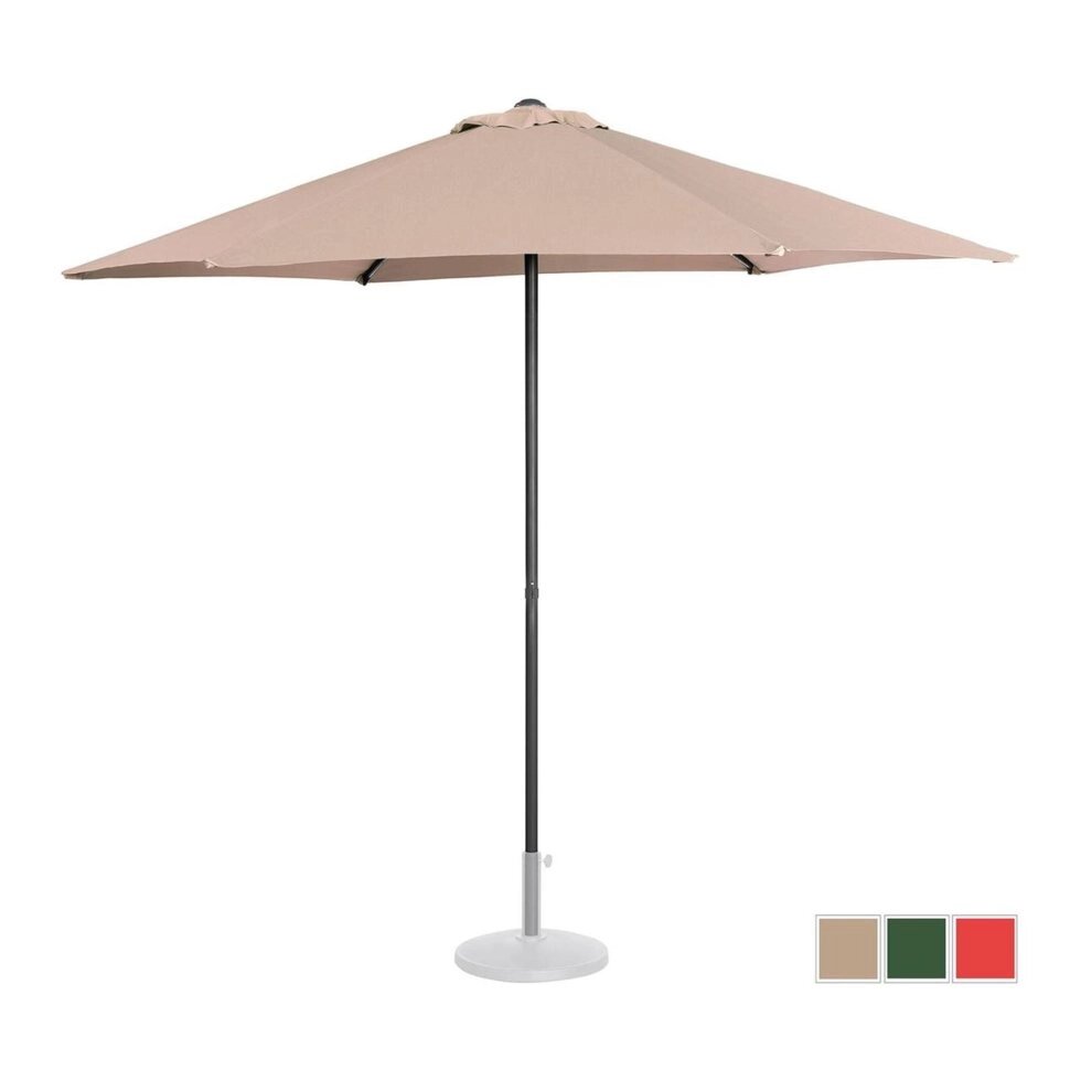 Стоячий садовый зонт - Ø270 см - кремовый Uniprodo (-) від компанії Euromarka - фото 1