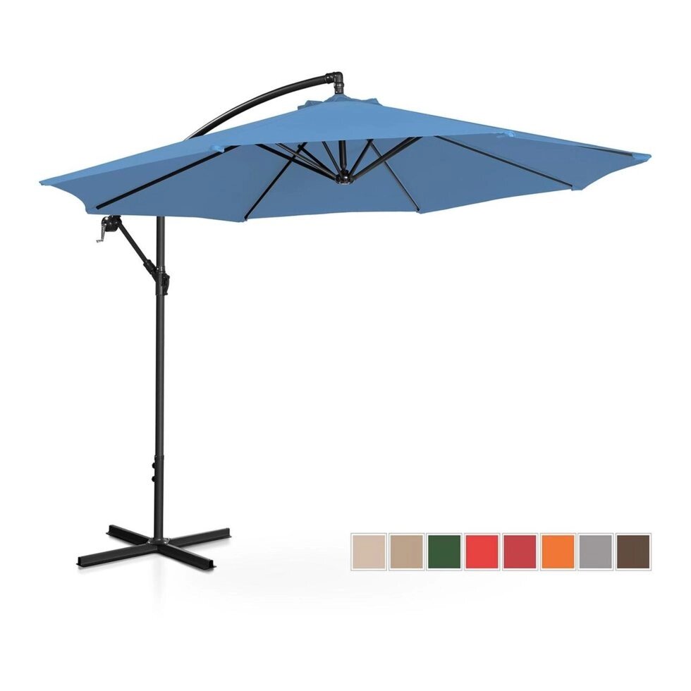 Суспендована садова парасолька - Ø300 см - синій Uniprodo (-)}} від компанії Euromarka - фото 1