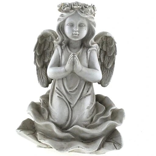 Світлодіодний бежевий ангел 20 см декор Статуетка Бренд Європи від компанії Euromarka - фото 1