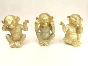 Три мудрі мавпа фігурка прикраси подарунок Статуетка Бренд Європи