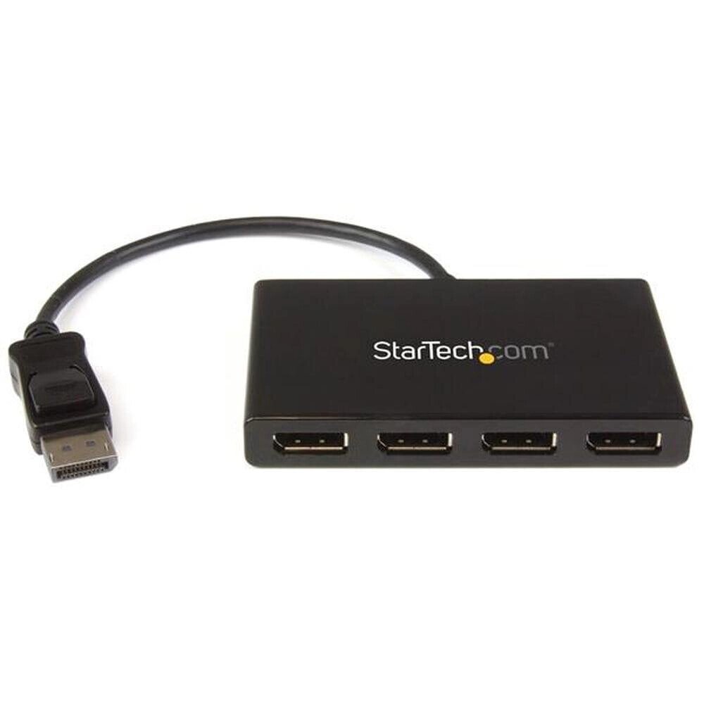 USB-концентратор Startech Mstdp124Dp, чорний від компанії Euromarka - фото 1