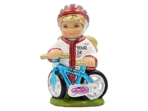 Велосипедист ангела з велосипедом подарункової фігури Статуетка Бренд Європи від компанії Euromarka - фото 1