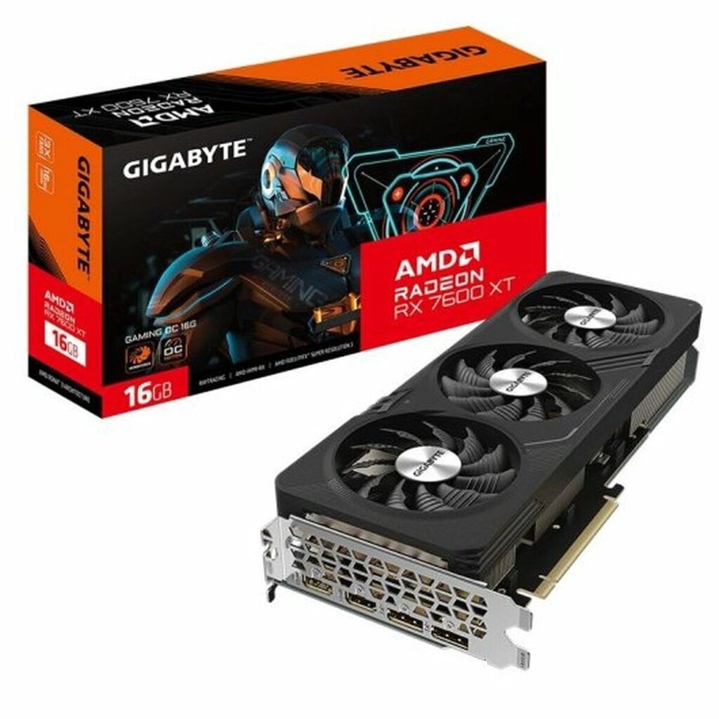 Відеокарта Gigabyte Radeon Rx 7600 Xt Gaming Oc 16 ГБ Gdr6 від компанії Euromarka - фото 1