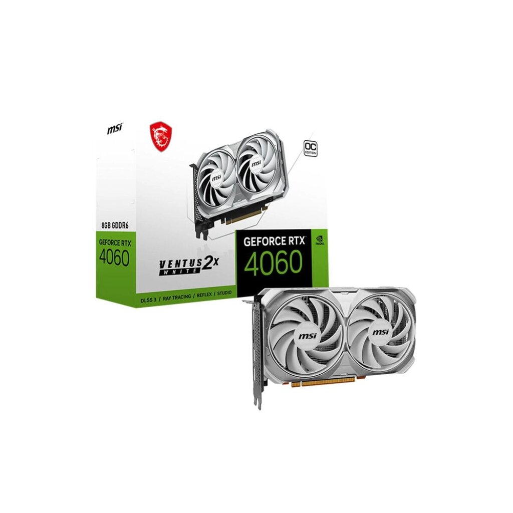 Відеокарта Msi Geforce Rtx 4060 Ventus 2X, 8 ГБ оперативної пам'яті Gddr6 від компанії Euromarka - фото 1