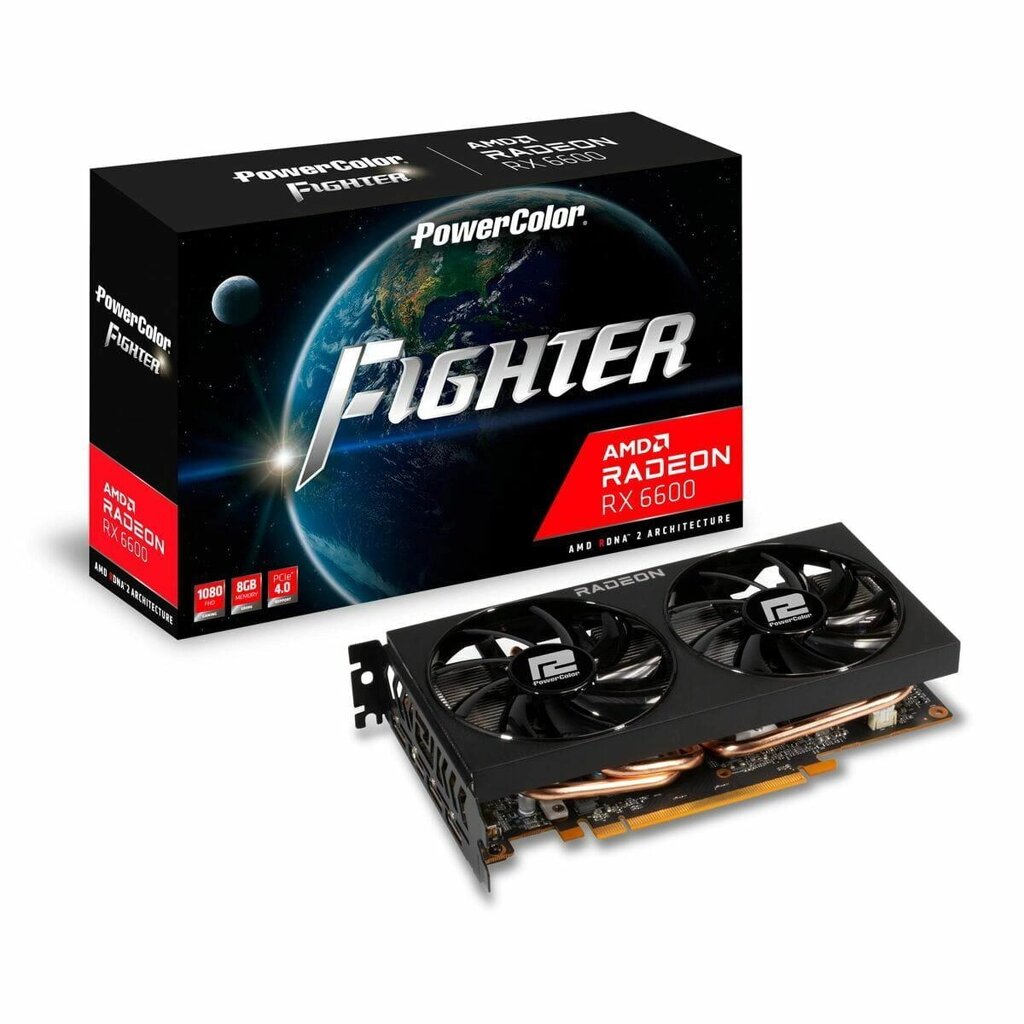 Відеокарта Powercolor Axrx 6600 8Gbd6-3Dh 8Gb Gdr6 AMD Radeon Rx 6600 від компанії Euromarka - фото 1