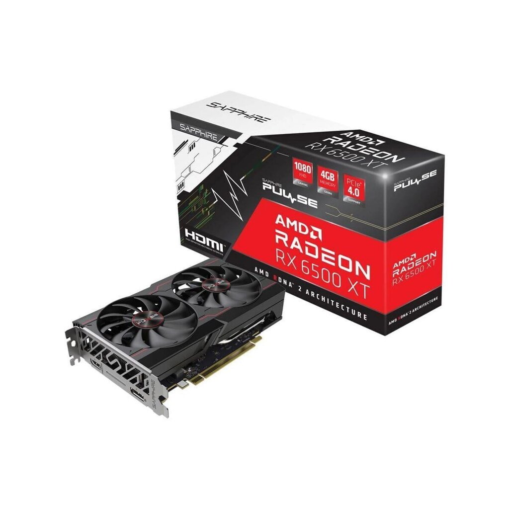 Відеокарта Sapphire Radeon Rx 6500 Xt 4 ГБ Gdr6 AMD Radeon Rx 6500 Xt від компанії Euromarka - фото 1