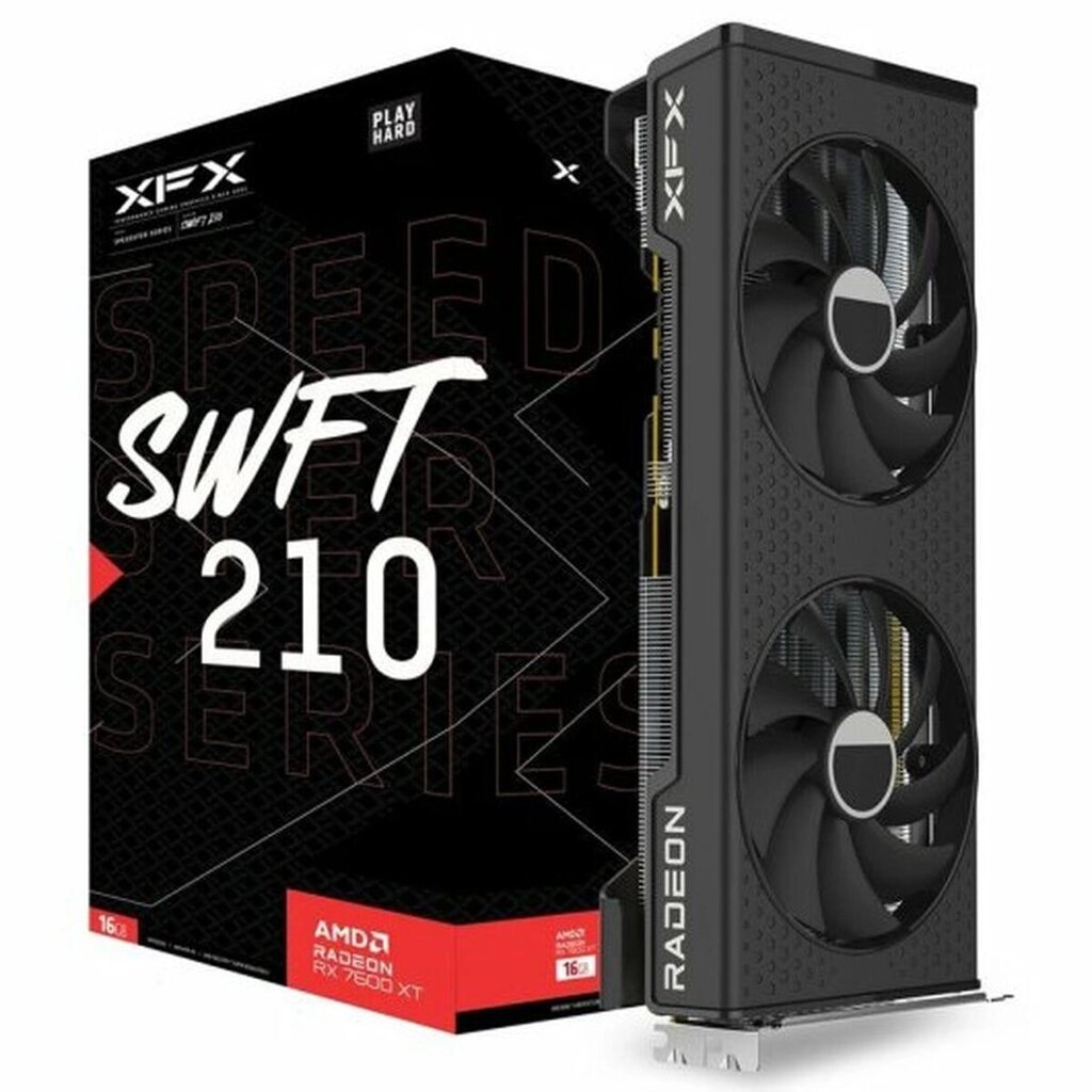 Відеокарта Xfx Speedster Swft210 Core AMD Radeon Rx 7600 Xt 16 ГБ Gdr6 від компанії Euromarka - фото 1