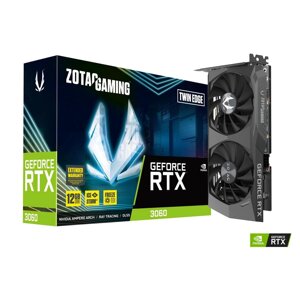 Відеокарта Zotac Geforce Rtx 3060, 12 ГБ оперативної пам'яті, 12 ГБ Gdr6