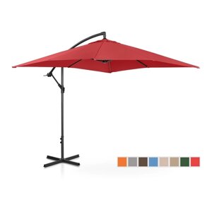Садова парасолька висить - 250 x 250 см - Бургунді Uniprodo EX10250073 Садові парасольки (