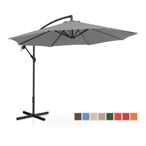 Підвісна садова парасолька -300 см-темна сіра Uniprodo EX10250088 садові парасольки (