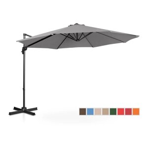 Підвісна садова парасолька -300 см-темна сіра Uniprodo EX10250097 садові парасольки (
