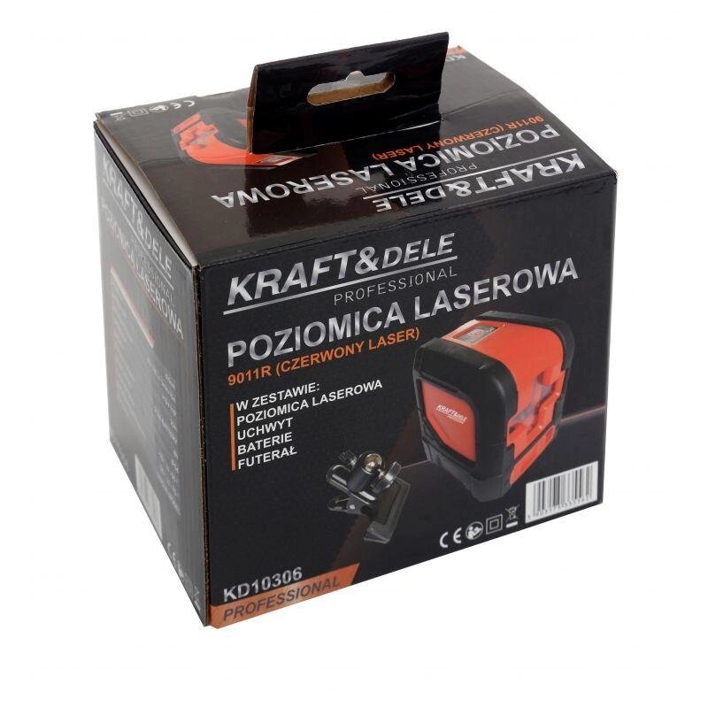 З лазерним потоком червоного хреста променя kd10306 KraftDele Польща від компанії Euromarka - фото 1