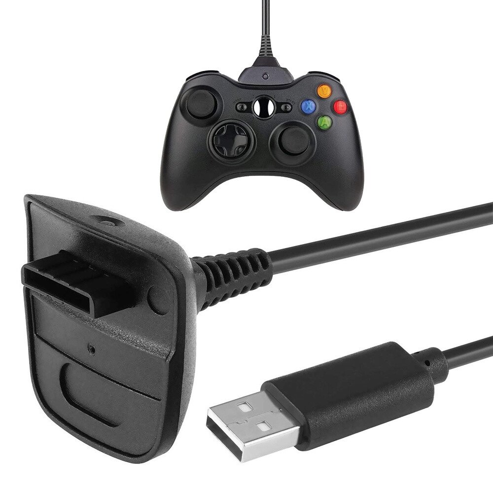 Зарядний пристрій для контролера xbox 360 USB play charge 6259 від компанії Euromarka - фото 1