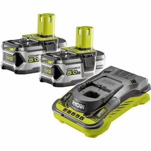 Зарядний пристрій і комплект акумуляторів Ryobi Rc18150-250 Litio Ion 5 А·год 18 В