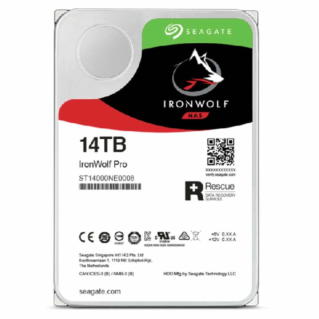 Жорсткий диск Seagate Ironwolf Pro St14000Nt001 3,5 дюйма, 14 ТБ від компанії Euromarka - фото 1