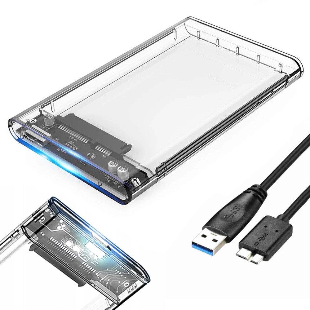 Жорсткий диск SSD 2,5 " USB 3.0 SATA кишеня 6222 від компанії Euromarka - фото 1