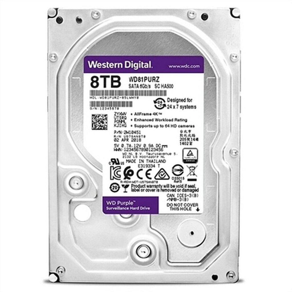 Жорсткий диск Western Digital Wd84Purz 8 ТБ, 3,5 дюйма, 8 ТБ від компанії Euromarka - фото 1