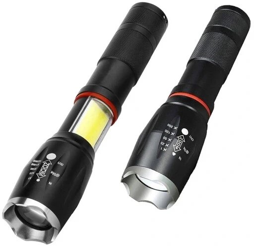 Zoom Cree LED тактичний ліхтар q5 usb Aptel ZD76A від компанії Euromarka - фото 1