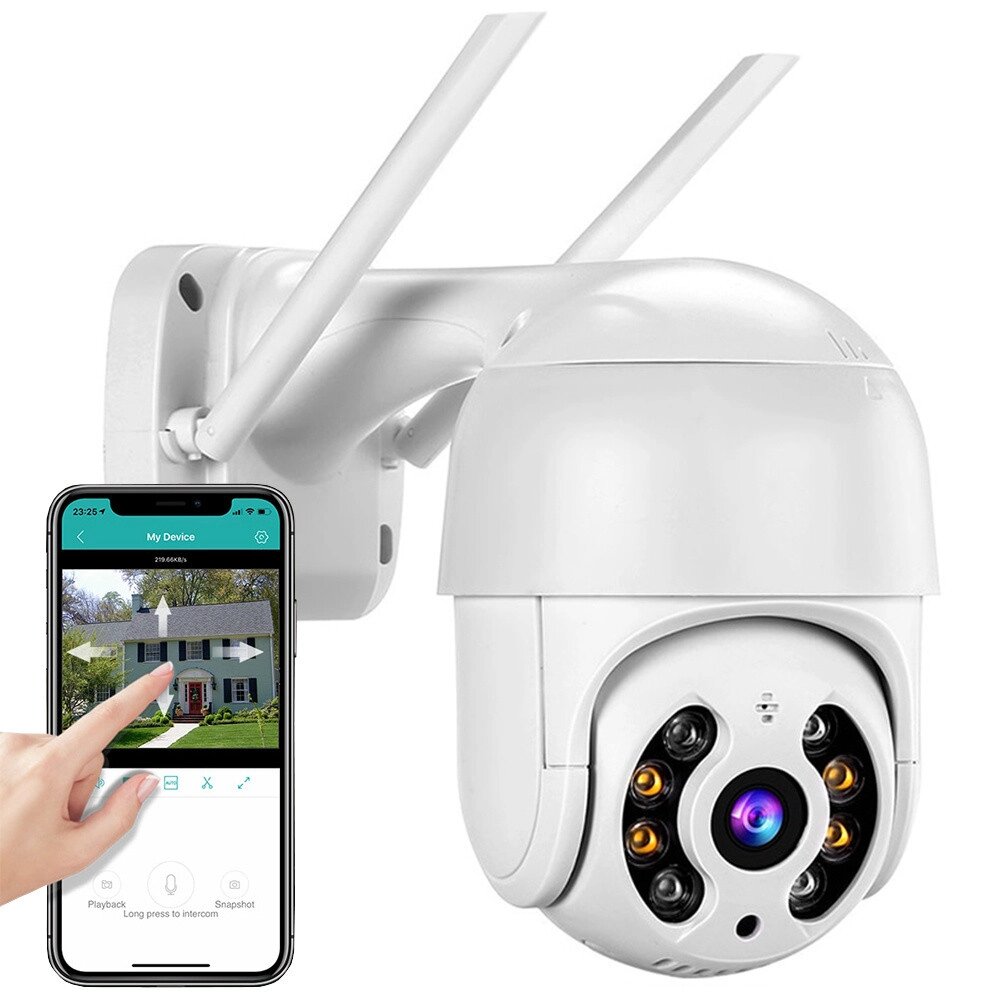 Зовнішня обертова IP-камера WiFi Full HD zoom 6225 від компанії Euromarka - фото 1