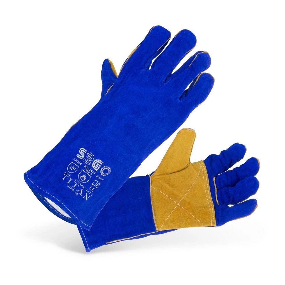 Зварювальні рукавички - синій Stamos Germany (-)} від компанії Euromarka - фото 1