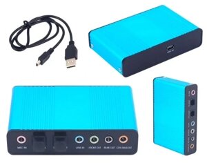 Звукова карта 5.1 7.1 spdif usb AK103E