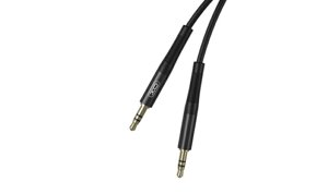 AUX перехідник XO-NB-R175A (кабель) для передачі аудіо / Mini-jack 3.5 mm. 2 Pin / Силіконовий / 1 метр / Чорний