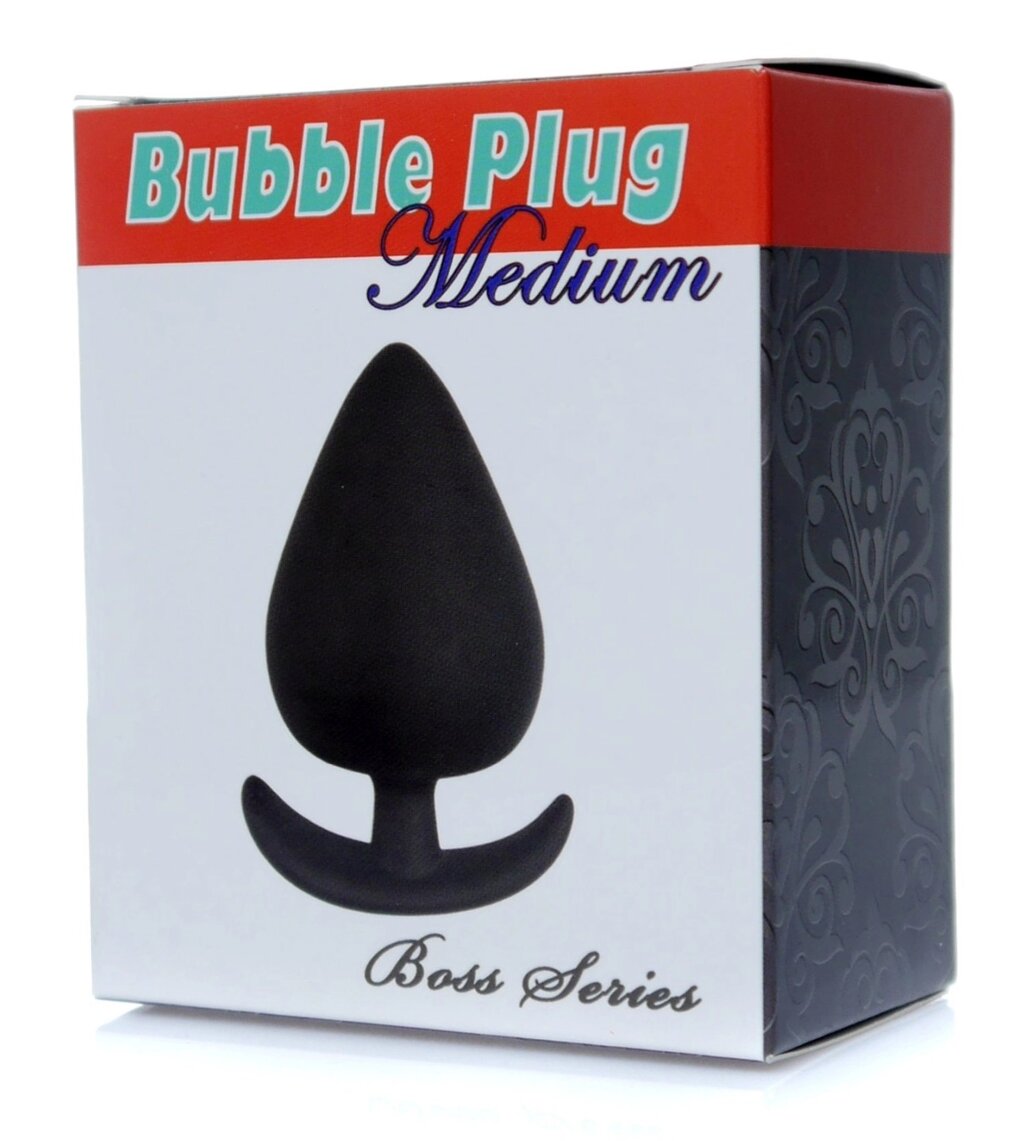 Anal Plag Series Boss - Bubble Plug Medium Black, BS6700060 від компанії Інтернет магазин Персик - фото 1