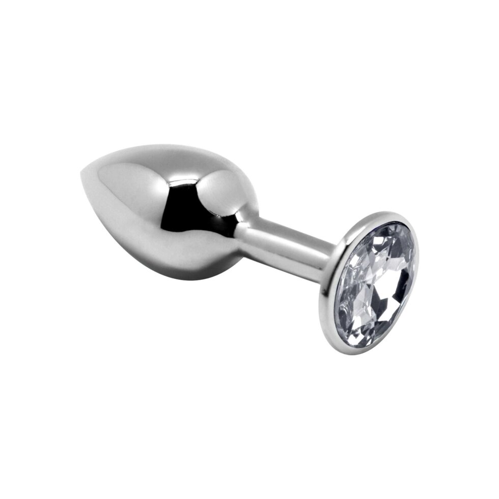 Anal Plug Alive Mini Metal Butt Plug White M від компанії Інтернет магазин Персик - фото 1