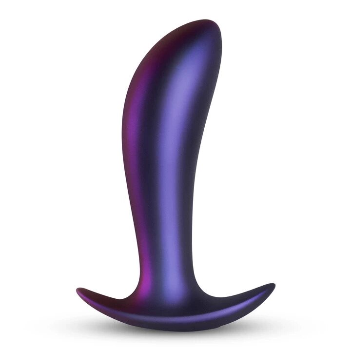 Anal Plug Hueman, з вібрацією та панеллю управління, фіолетовим, 3,2 см від компанії Інтернет магазин Персик - фото 1