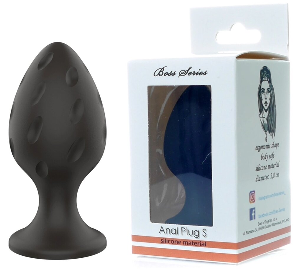 ANAL SILICONE SLAG Series - Силіконова анальна штепсельна вилка S 2,8 см, BS7800019 від компанії Інтернет магазин Персик - фото 1