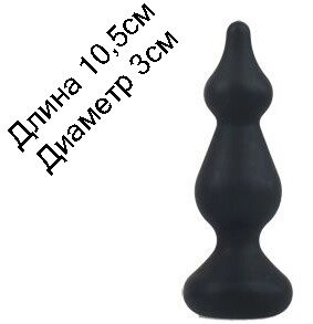 Анальна пробка 30мм Adrien Lastic Amuse Mini Black довжина 105мм від компанії Інтернет магазин Персик - фото 1