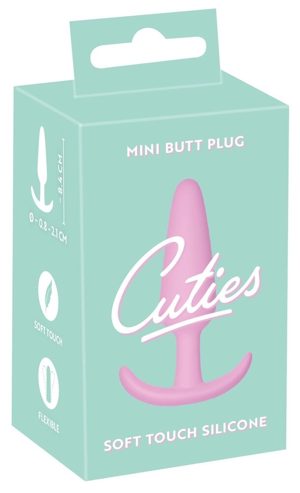 Анальна пробка Cuties Plugs, рожева від компанії Інтернет магазин Персик - фото 1