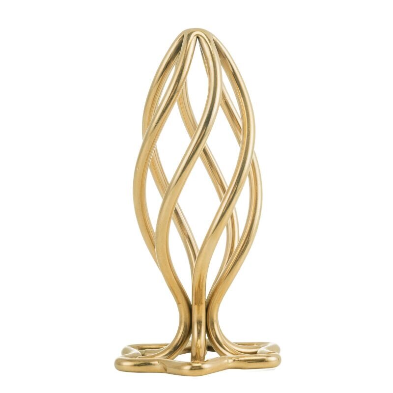 Анальна пробка LOCKINK SEVANDA Hollow Spiral Golden Metal Anal Plug - L size від компанії Інтернет магазин Персик - фото 1