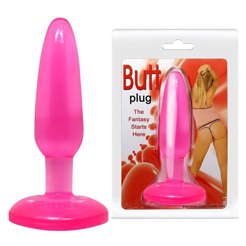 Анальна пробка на присоску Butt plug Pink від компанії Інтернет магазин Персик - фото 1
