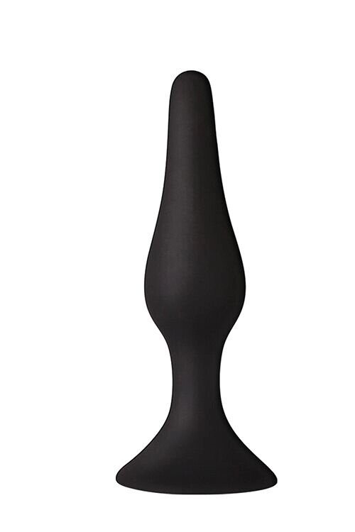 Анальна пробка на присоску MAI Attraction Toys №33 Black, довжина 11,5cм, діаметр 3 см від компанії Інтернет магазин Персик - фото 1