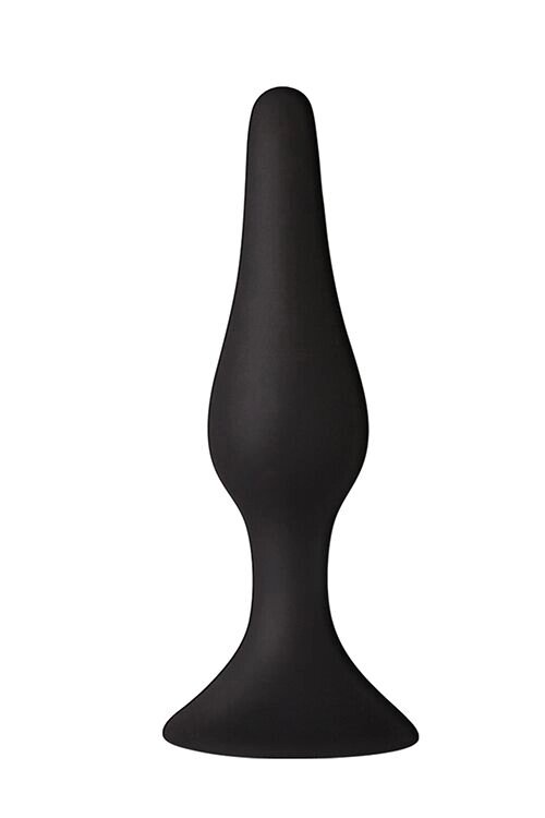 Анальна пробка на присоску MAI Attraction Toys №34 Black, довжина 12,5 см, діаметр 3,2см від компанії Інтернет магазин Персик - фото 1