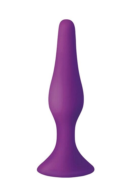 Анальна пробка на присоску MAI Attraction Toys №34 Purple, довжина 12,5 см, діаметр 3,2см від компанії Інтернет магазин Персик - фото 1