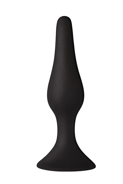 Анальна пробка на присоску MAI Attraction Toys №35 Black, довжина 15,5 см, діаметр 3,8см від компанії Інтернет магазин Персик - фото 1