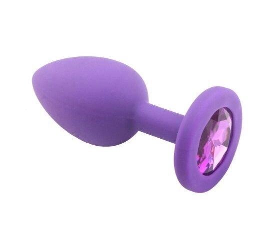 Анальна пробка Purple Silicone Light Violet, 28 мм від компанії Інтернет магазин Персик - фото 1