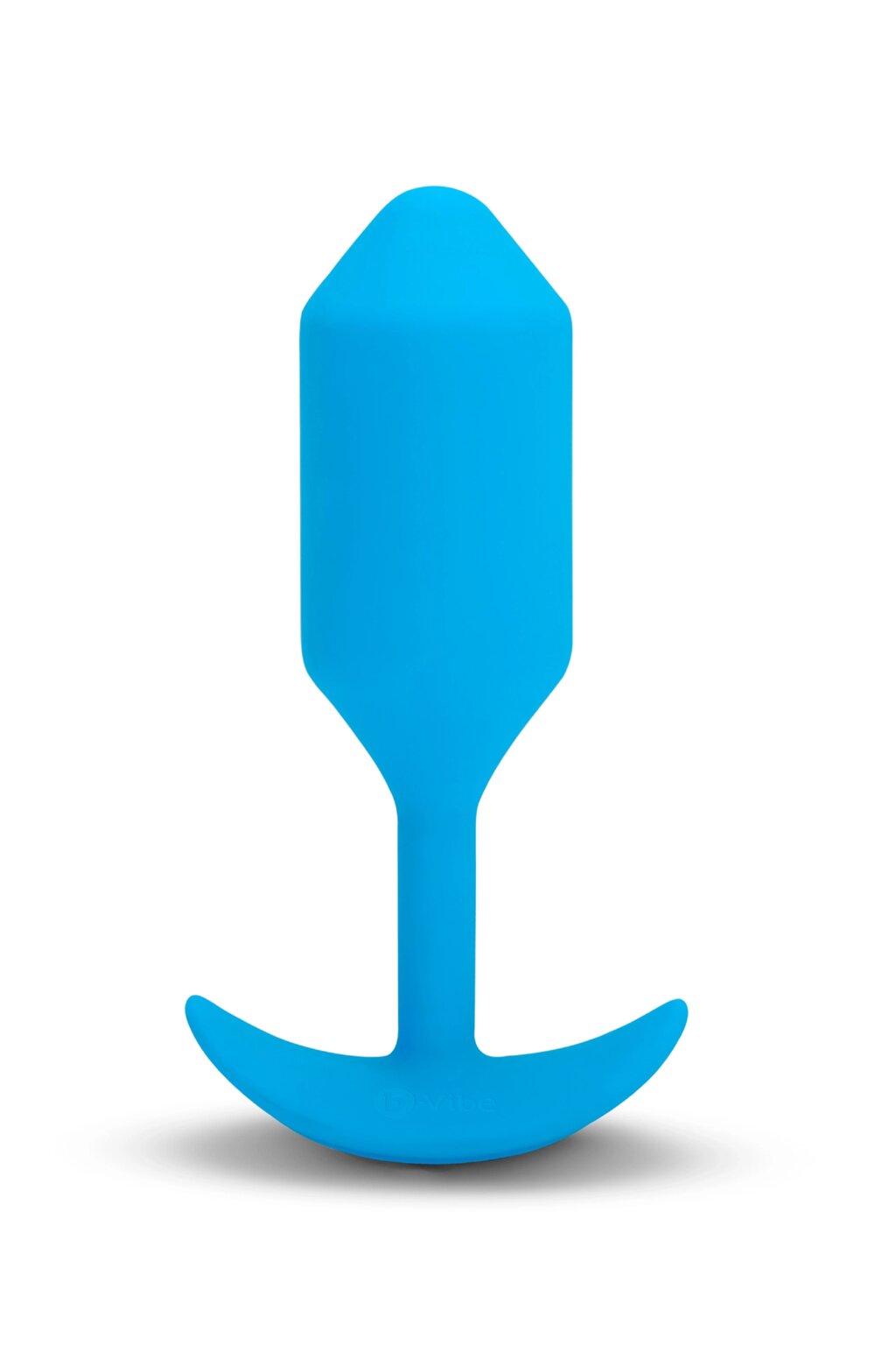 Анальна пробка з вібрацією b-Vibe VIBRATING SNUG PLUG розмір L, синя від компанії Інтернет магазин Персик - фото 1